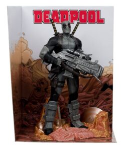 Marvel Collection Pvc Statua 1/6 Deadpool (deadpool -1)(grey Suit Chase) 27 Cm Mcfarlane Toys