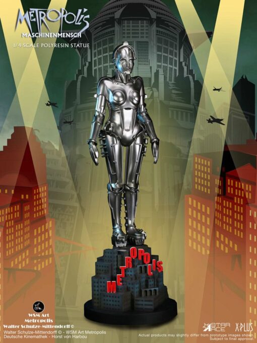 Metropolis Statua 1/4 Maschinenmensch Silver 40 Cm Star Ace Toys