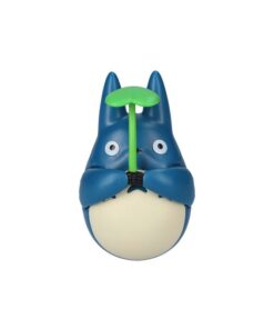 My Neighbor Totoro Round Bottomed Figurine Mid Totoro Con Leaf 6 Cm Semic