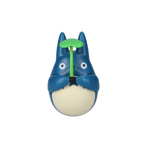 My Neighbor Totoro Round Bottomed Figurine Mid Totoro Con Leaf 6 Cm Semic