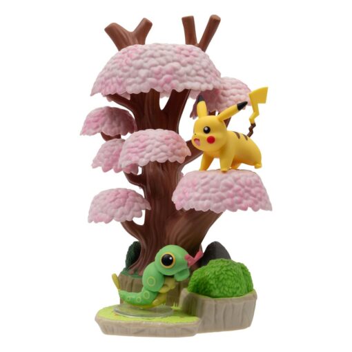 Pokémon Environment Set Spring Forest & Caterpie & Pikachu 5 Cm Jazwares