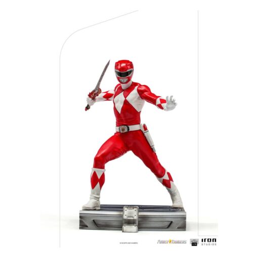 Power Rangers Bds Art Scale Statua 1/10 Red Ranger 17 Cm Iron Studios