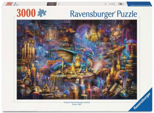 Ravensburger Jigsaw Puzzle Dragon's Library (3000 Pezzi) Ravensburger