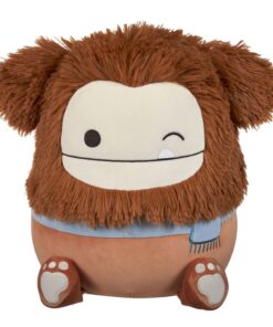 Squishmallows Peluche Figura Winking Brown Bigfoot Con Sciarpa Benny 30 Cm Jazwares