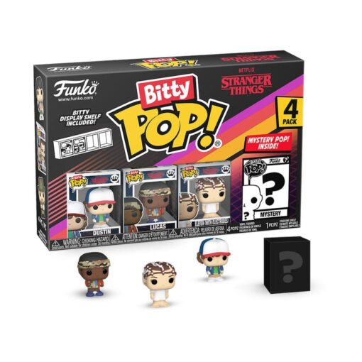 Stranger Things Bitty Pop! Vinile Figura 4-pack Dustin 2