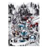 Tartarughe Ninja Art Print 40th Anniversary Edizione Limitata 42 X 30 Cm Fanattik