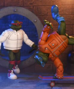 Tartarughe Ninja Cart Punk Leo & Punk Raph 2pack Af Action Figura Neca