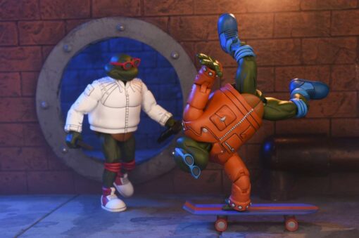 Tartarughe Ninja Cart Punk Leo & Punk Raph 2pack Af Action Figura Neca