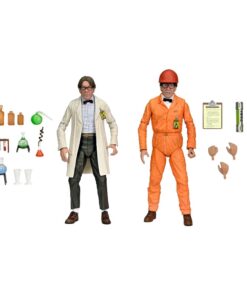 Tartarughe Ninja Ii: The Secret Of The Ooze Action Figura 2-pack Lab Mantello Professor Perry E Hazmat Suit Professor Perry 18 C