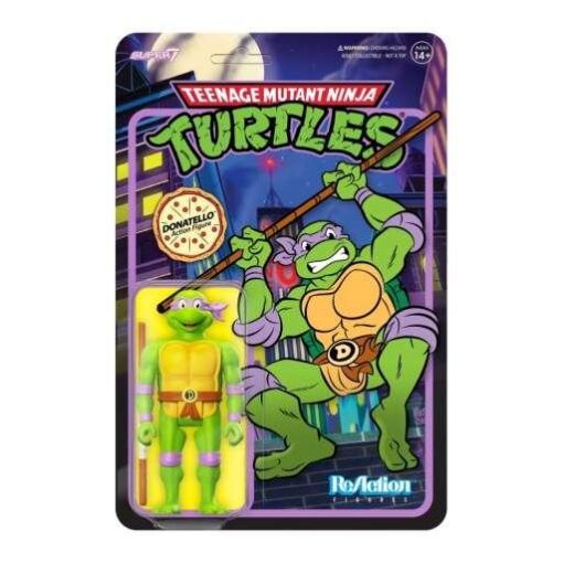 Tartarughe Ninja Reaction Action Figure Pvc Donatello 10 Cm Super7