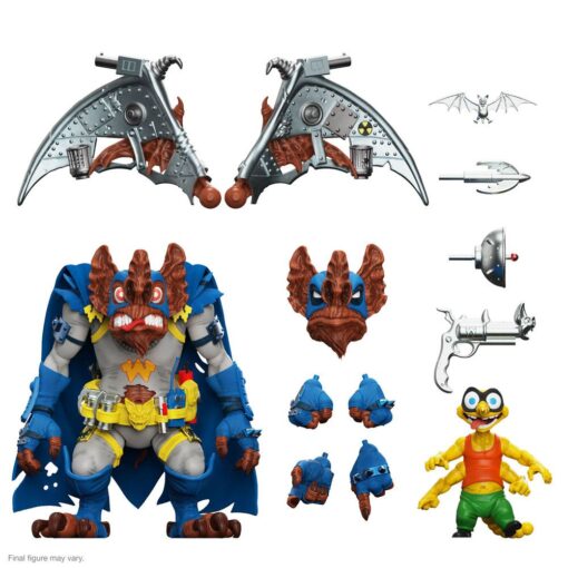 Tartarughe Ninja Ultimates Action Figura Wingnut & Screwloose 18 Cm Super7 (Spedito in 24 ore) - immagine 4