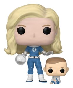 The Fantastic Four: First Steps Pop! & Buddy Marvel Vinile Figura Invisible Woman & Franklin 9 Cm Funko