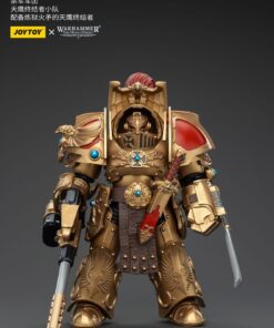 Warhammer The Horus Heresy Action Figura 1/18 Legio Custodes Aquilon Terminator Squad Aquilon Con Infernus Firepike 14 Cm Joy