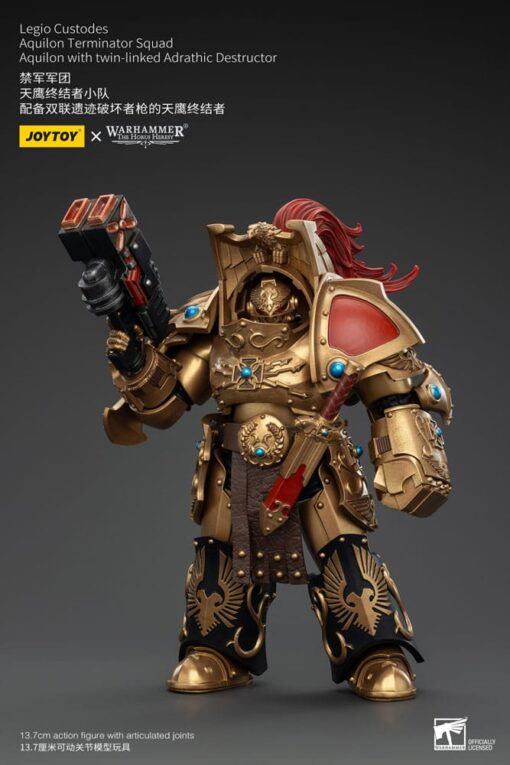 Warhammer The Horus Heresy Action Figura 1/18 Legio Custodes Aquilon Terminator Squad Aquilon Con Twin-linked Adrathic
