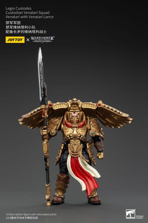 Warhammer The Horus Heresy Action Figura 1/18 Legio Custodes Custodian Venatari Squad Venatari Con Venatari Lance 13 Cm Joy Toy