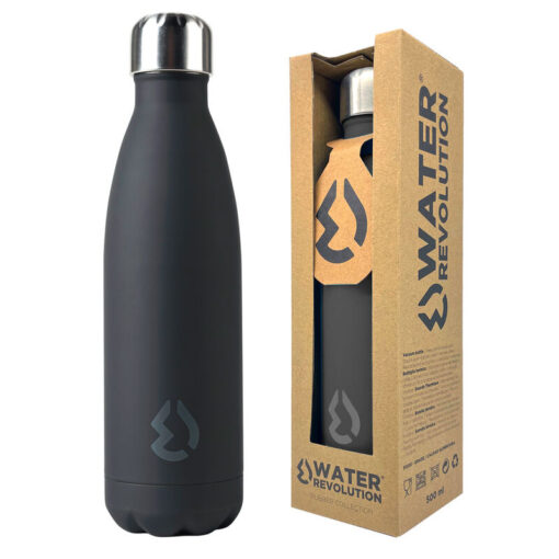 Water Revolution Black Bottiglia D'acqua 500ml Water Revolution