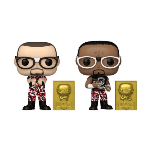 Wwe Pop! & Buddy! Vinile Figura 2-pack The Dudley Boyz: Bubba Ray & D-von (2018 Hall Of Fame) Esclusiva 9 Cm Funko