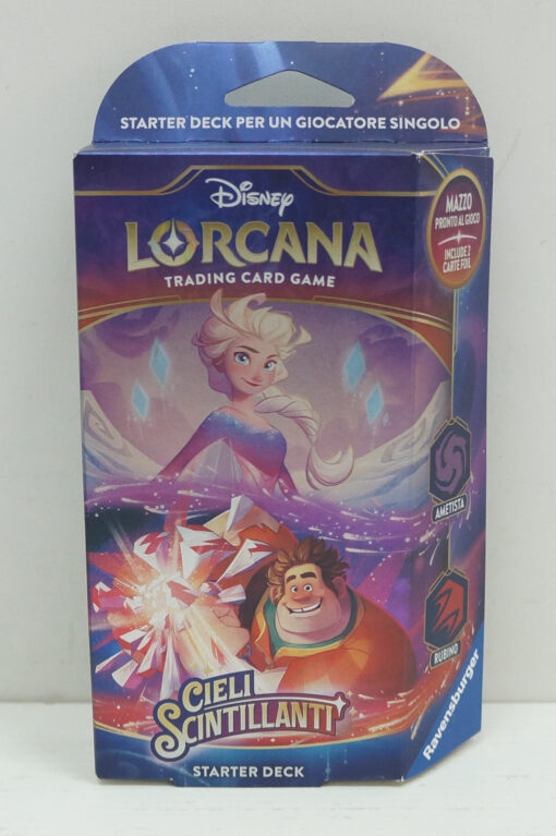 Disney Lorcana Cieli Scintillanti Starter Deck Ametista/Rubino ITA Ravensburger (Spedito in 24 ore)