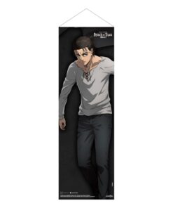 Attack On Titan Slim Wallscroll Eren Jaeger 30 X 90 Cm POPbuddies