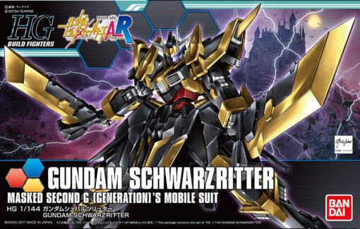 GUNDAM HIGH GRADE HGBF MODEL KIT SCHWARZRITTER 1/144 BANDAI (Spedito in 24 ore)