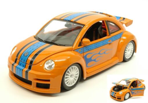Bburago BU12058OR VW NEW BEETLE CUP ARANCIONE 1:18 Modellino