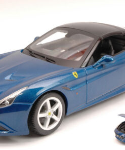 BBURAGO BU16003BL FERRARI CALIFORNIA T (CLOSED TOP) 2014 BLUE 1:18 Modellino