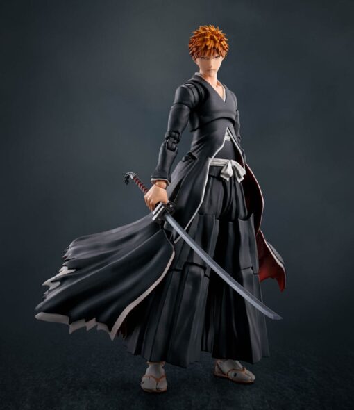 Bleach S.h. Figuarts Action Figura Ichigo Kurosaki Getsugatensho 16 Cm Bandai Tamashii Nations