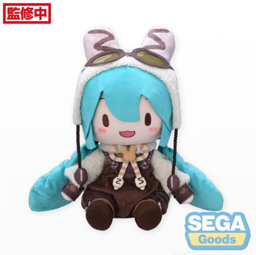 Character Vocal Series 01: Hatsune Miku Fuwa Petit Peluche Figura Hatsune Miku Marshmallow Hot Cocoa Ver. Ll 45 Cm Sega