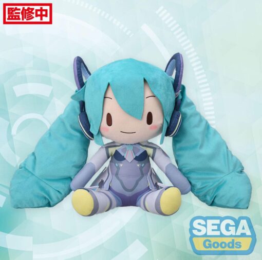 Character Vocal Series 01: Hatsune Miku Fuwa Petit Peluche Figura Hatsune Miku Miku Con You 2024 Ver. Ll 40 Cm Sega