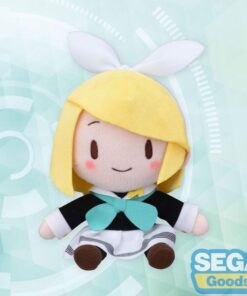 Character Vocal Series 02: Kagamine Rin/len Fuwa Petit Mini Peluche Figura Kagamine Rin Uniforme Ver. (ex) 16 Cm Sega