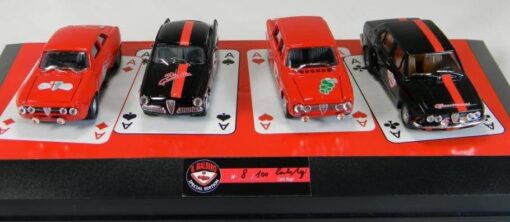 Club Bialbero 372 SET'POKER D'ASSI'CON GIULIETTA SPRINT 1:18 Modellino