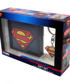 Dc Comics Superman Portafoglio + Portachiavi con Logo AbyStyle