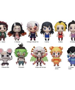 Demon Slayer: Kimetsu No Yaiba 3d Pvc Bag Clips Series 6  Con Figura Int.