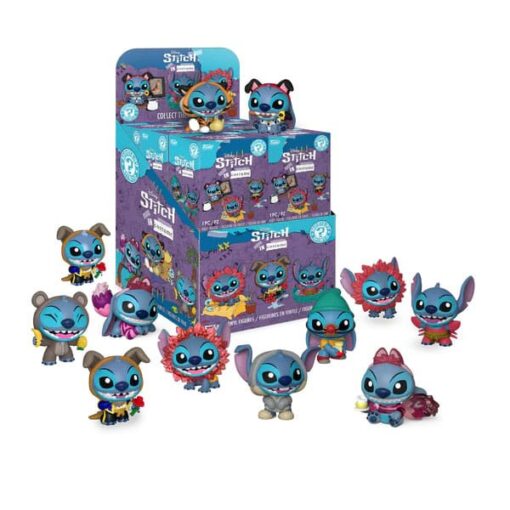 Disney Mystery Mini Figures 5 Cm Stitch In Costume Display (12) Funko