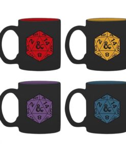 Dungeons & Dragons Set 4 Tazzine da Espresso D20 Abystyle