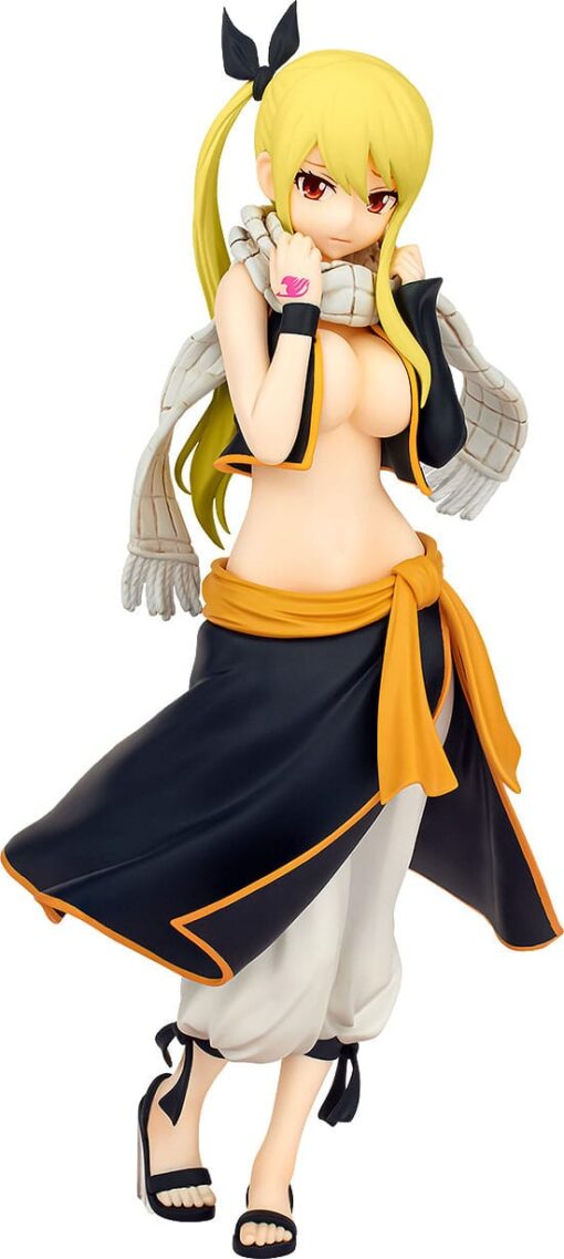 Fairy Tail Pop Up Parade Pvc Statua Lucy Heartfilia Natsu Costume Ver. L Size 22 Cm Good Smile Company