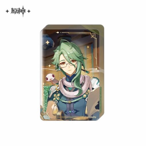 Genshin Impact Stampa In Acrilico Ornament Con Glitter: Baizhu 8
