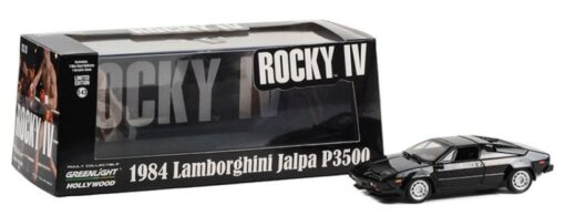 GREENLIGHT GREEN86638 LAMBORGHINI JALPA P3500 1984 ROCKY IV 1985 BLACK 1:43 Modellino