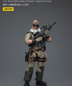Hardcore Coldplay Action Figura 1/18 U.s. Army Delta Assault Squad Support Gunner 11 Cm Joy Toy (cn)