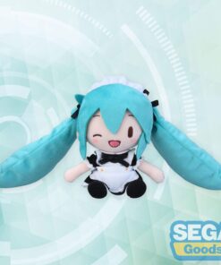 Hatsune Miku Project Diva Arcade Fuwa Petit Mini Peluche Figura Miku Maid Ver. (ex) 16 Cm Sega