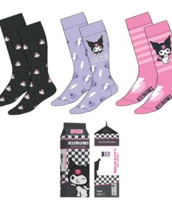 Hello Kitty Kuromi Pack 3 Adulto Calzini Cerdà