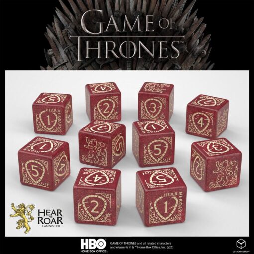 Il Trono Di Spade Dice Set Lannister 10xd6 (10) Q Workshop