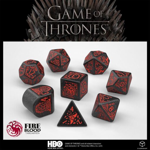 Il Trono Di Spade Dice Set Targaryen (8) Q Workshop