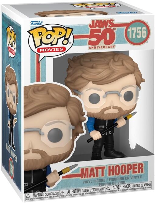 Jaws Pop! Rocks Vinile Figura Matt Hooper 9 Cm Funko (Spedito in 24 ore) - immagine 2
