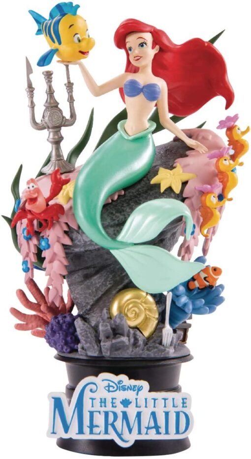 La Sirenetta Disney Figura Ariel Sebastian Flounder Diorama 15 cm Beast Kingdom