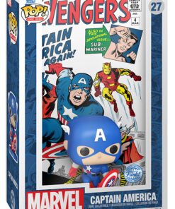 Marvel Pop! Comic Cover Avengers Vinile Figure Captain America 9 cm Funko