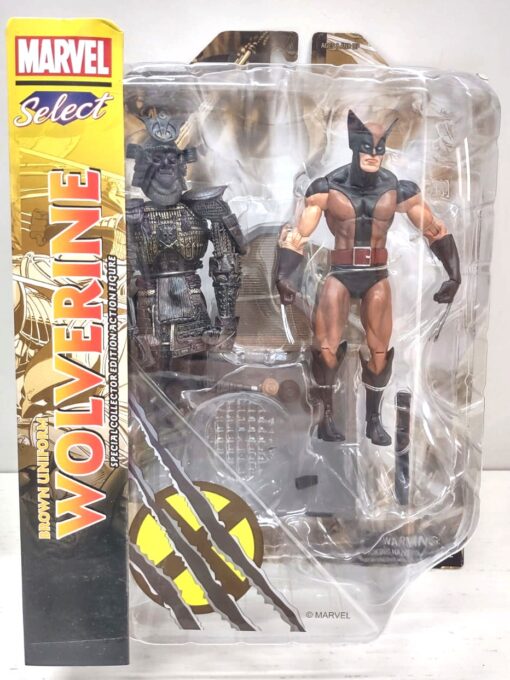 Marvel Select Action Figura Brown Costume Wolverine 18 Cm Diamond Select (Spedito in 24 ore)
