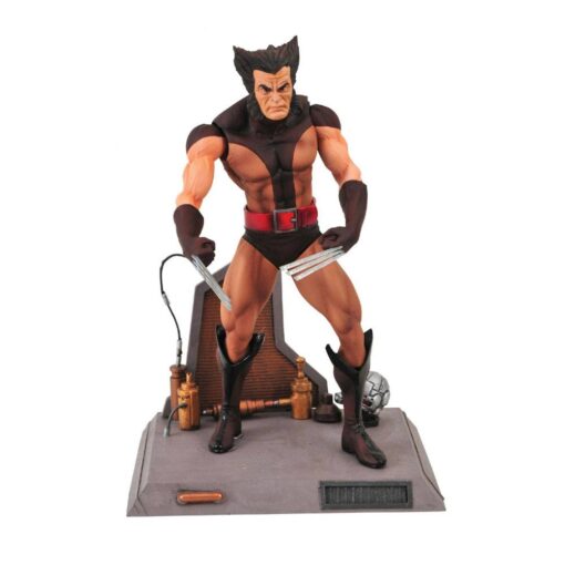 Marvel Select Action Figura Unmasked Brown Costume Wolverine 18 Cm Diamond Select (Spedito in 24 ore) - immagine 2