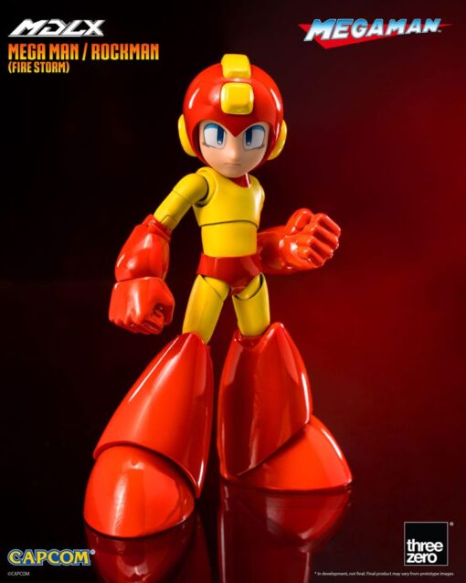 Mega Man Mdlx Action Figura Mega Man / Rockman (fire Storm) 10 Cm Threezero