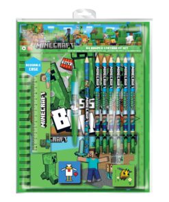 Minecraft 12-Piece Stationery Set A4 Bumper Pyramid International